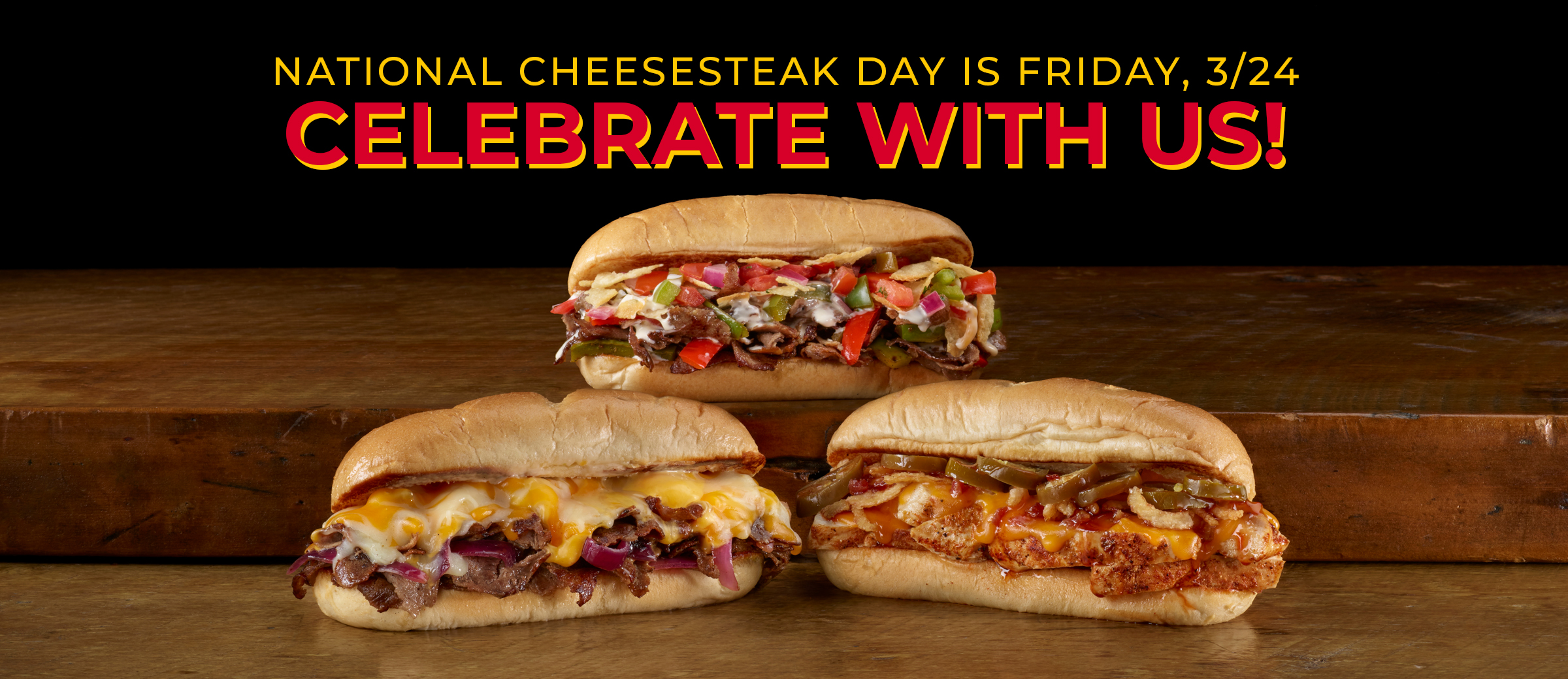 TRY OUR NEW CHEESESTEAKS