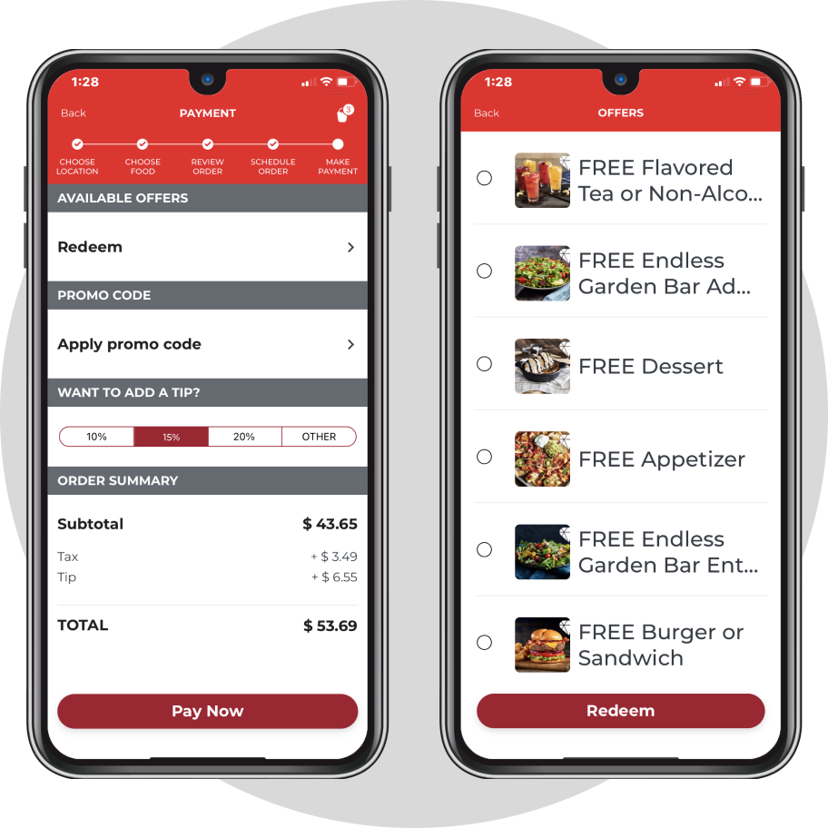 Ruby tuesday order on sale online