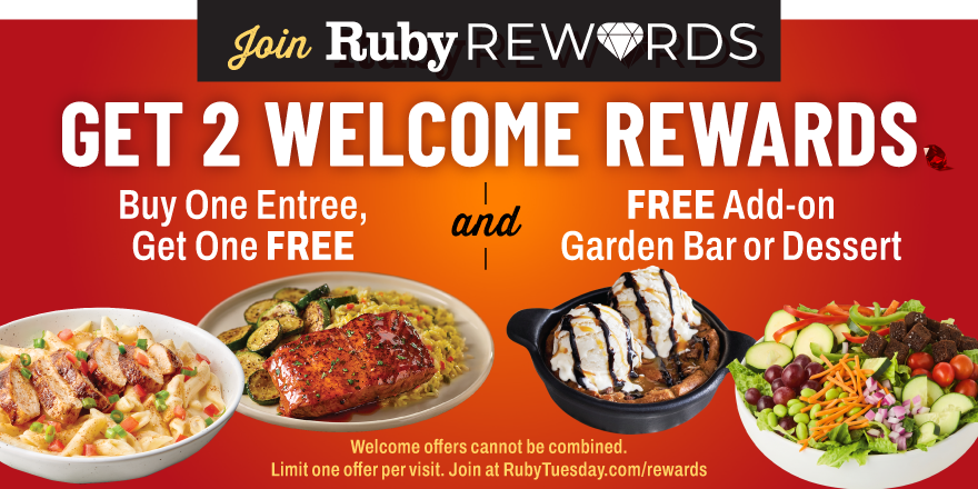 $5.99 Burgers & Sandwiches on Tuesday, 7/21 - Ruby Tuesday
