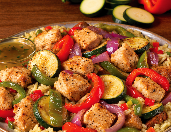 Deconstructed Chicken Kabobs