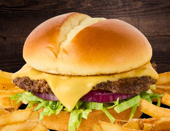 Single American Smashed Burger
Choice of french fries or tots